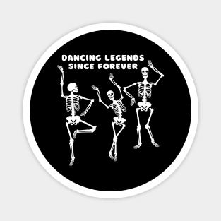 Halloween party dancing skeleton Magnet